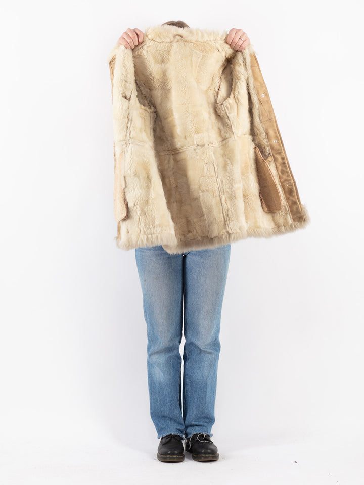 Vintage 70's Women Sheepskin Coat in