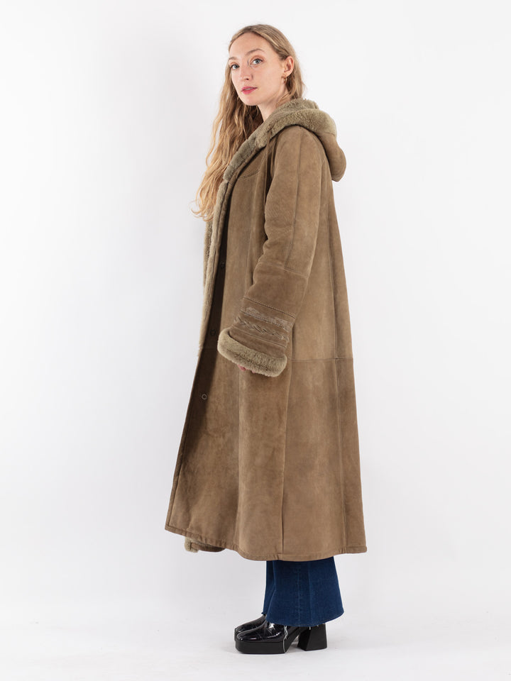 Vintage 70's Women Sheepskin in BeigeV8853