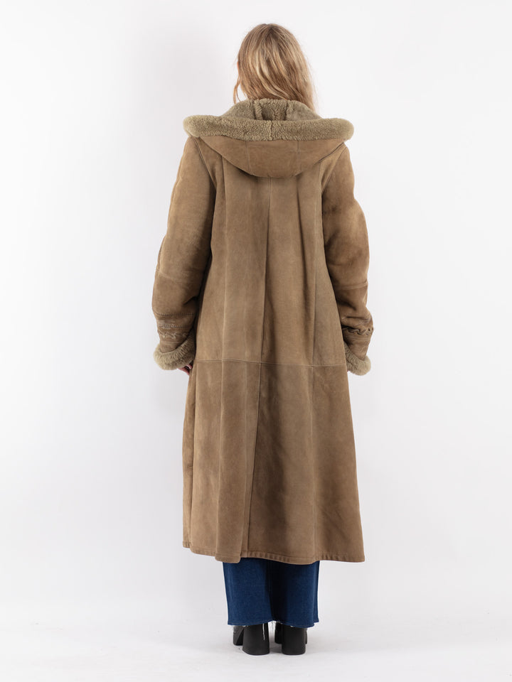 Vintage 70's Women Sheepskin in BeigeV8853