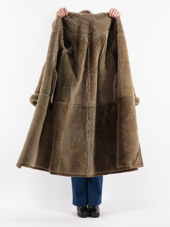 Vintage 70's Women Sheepskin in BeigeV8853