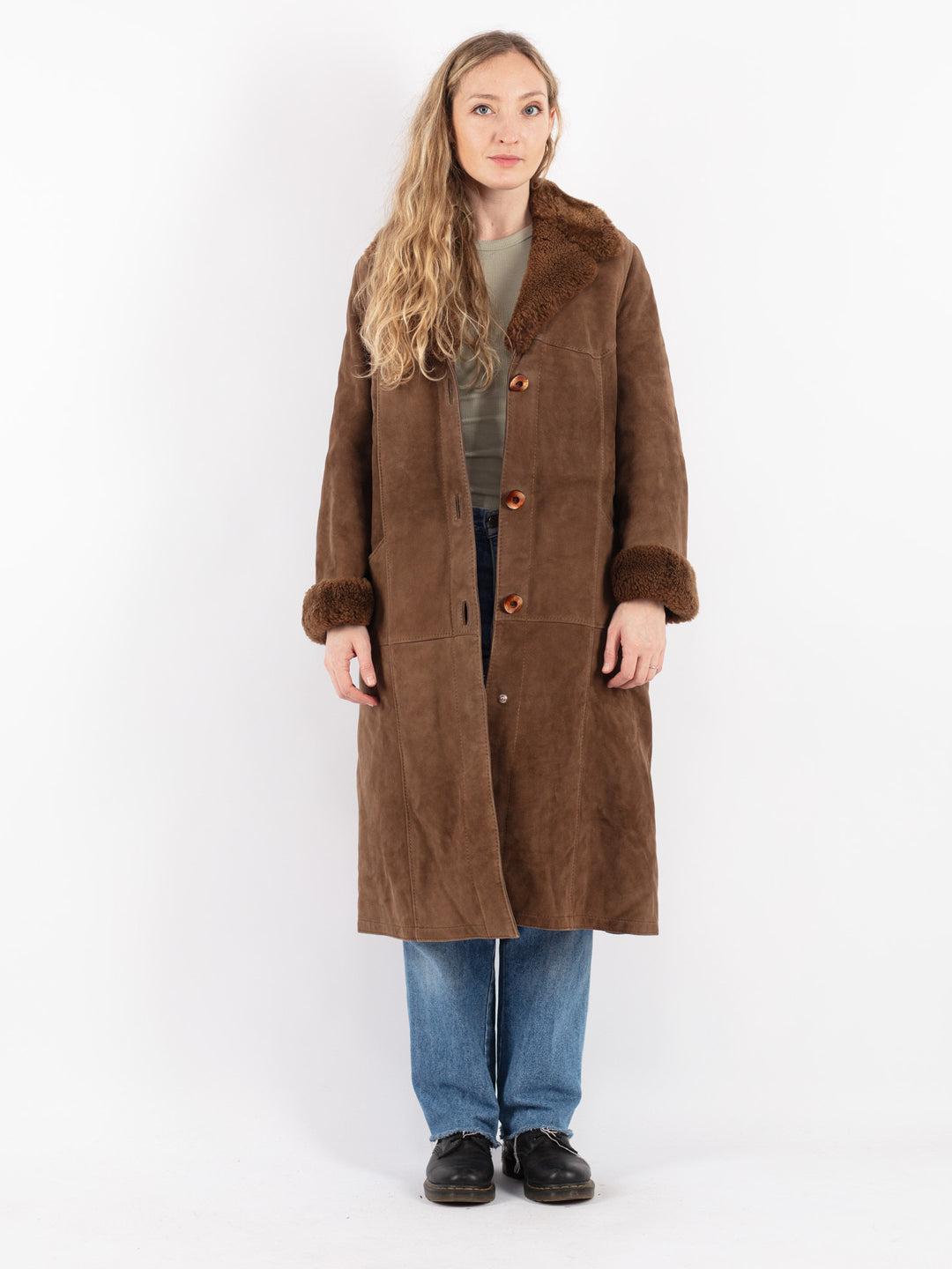Vintage 70's Women Sheepskin in Brown