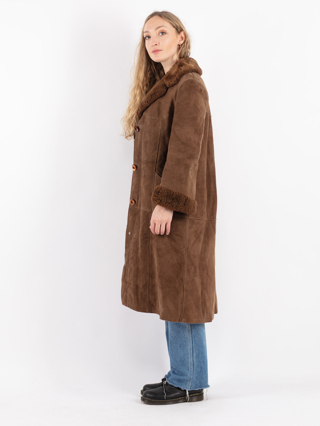 Vintage 70's Women Sheepskin in Brown
