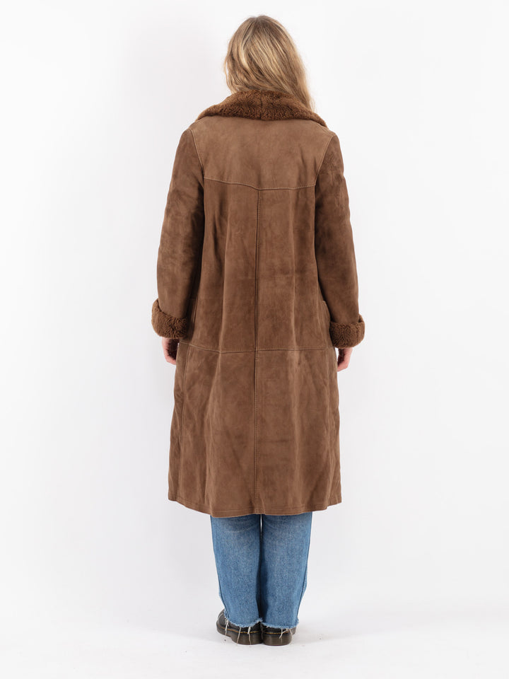 Vintage 70's Women Sheepskin in Brown