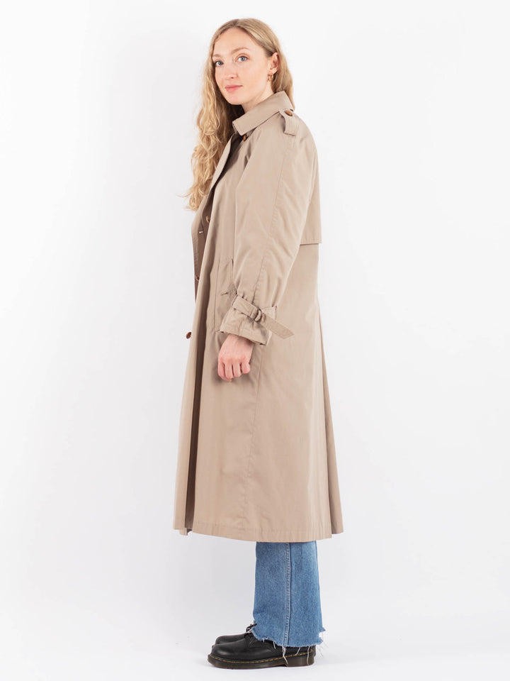 Vintage 70's Women Trench Coat in BeigeV9447