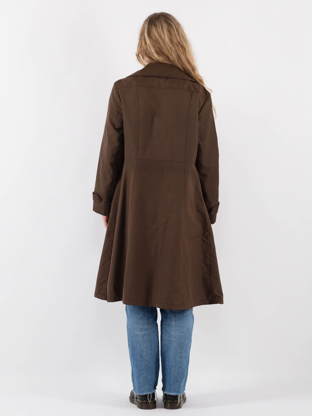 Vintage 70's Women Trench Coat in Brown