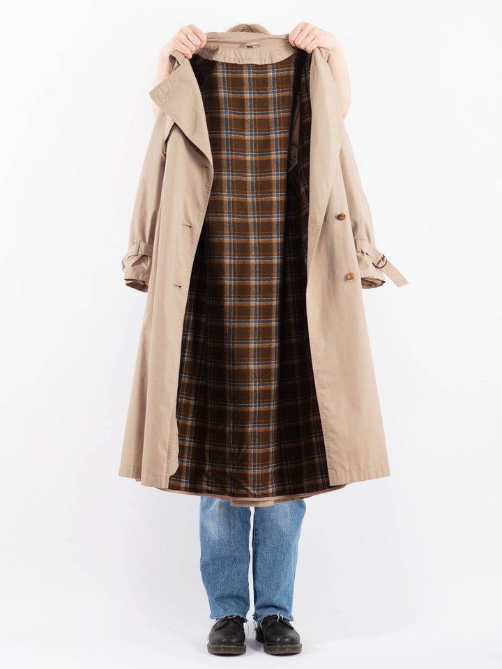 Vintage 70's Women Trench Coat in BeigeV9447
