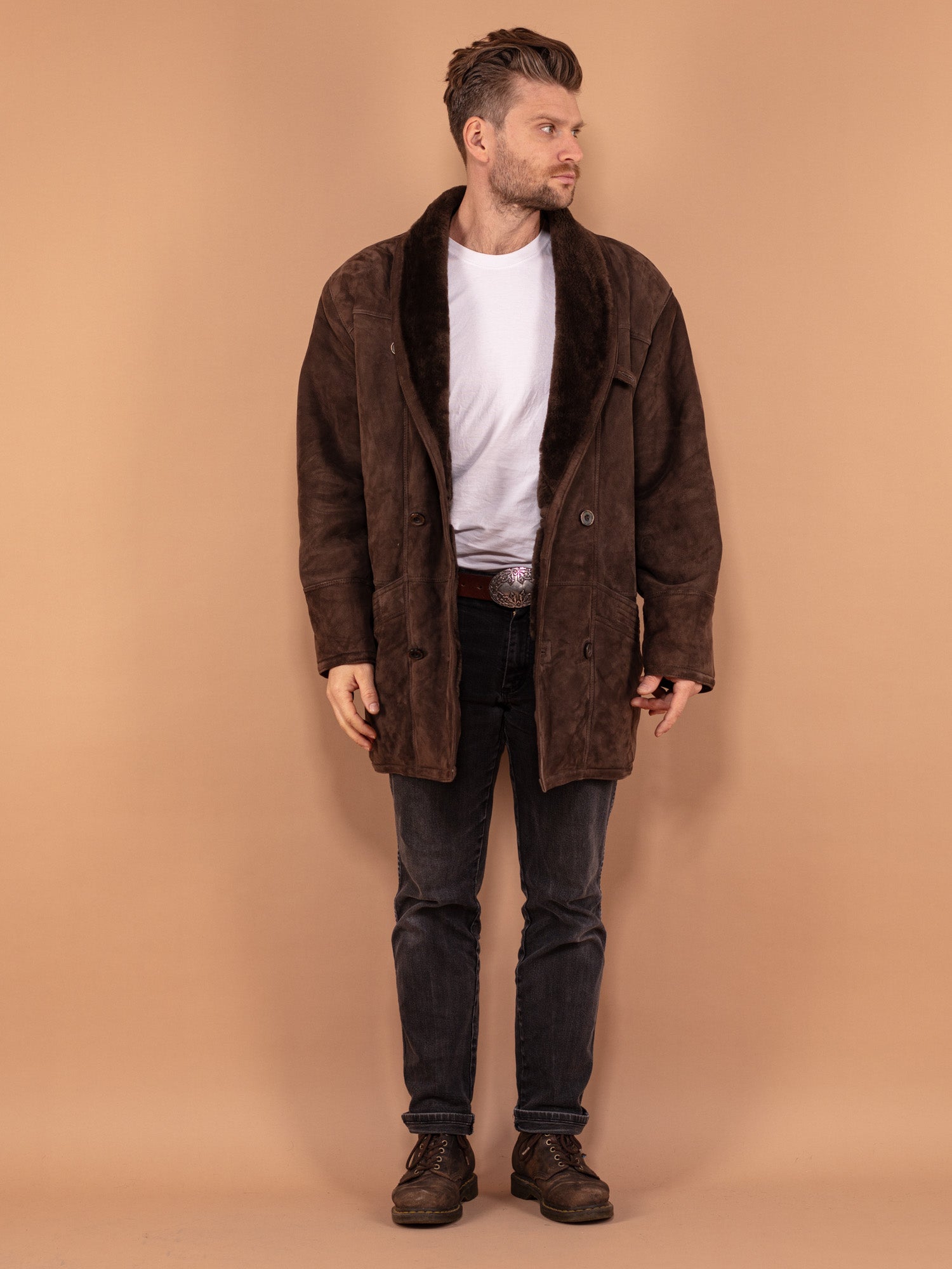 Original shearling coat for outlet men