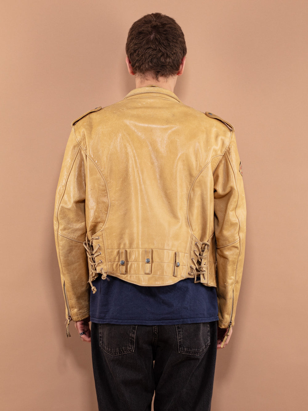 Vintage 80's Men Diesel Biker Leather Jacket - NorthernGrip