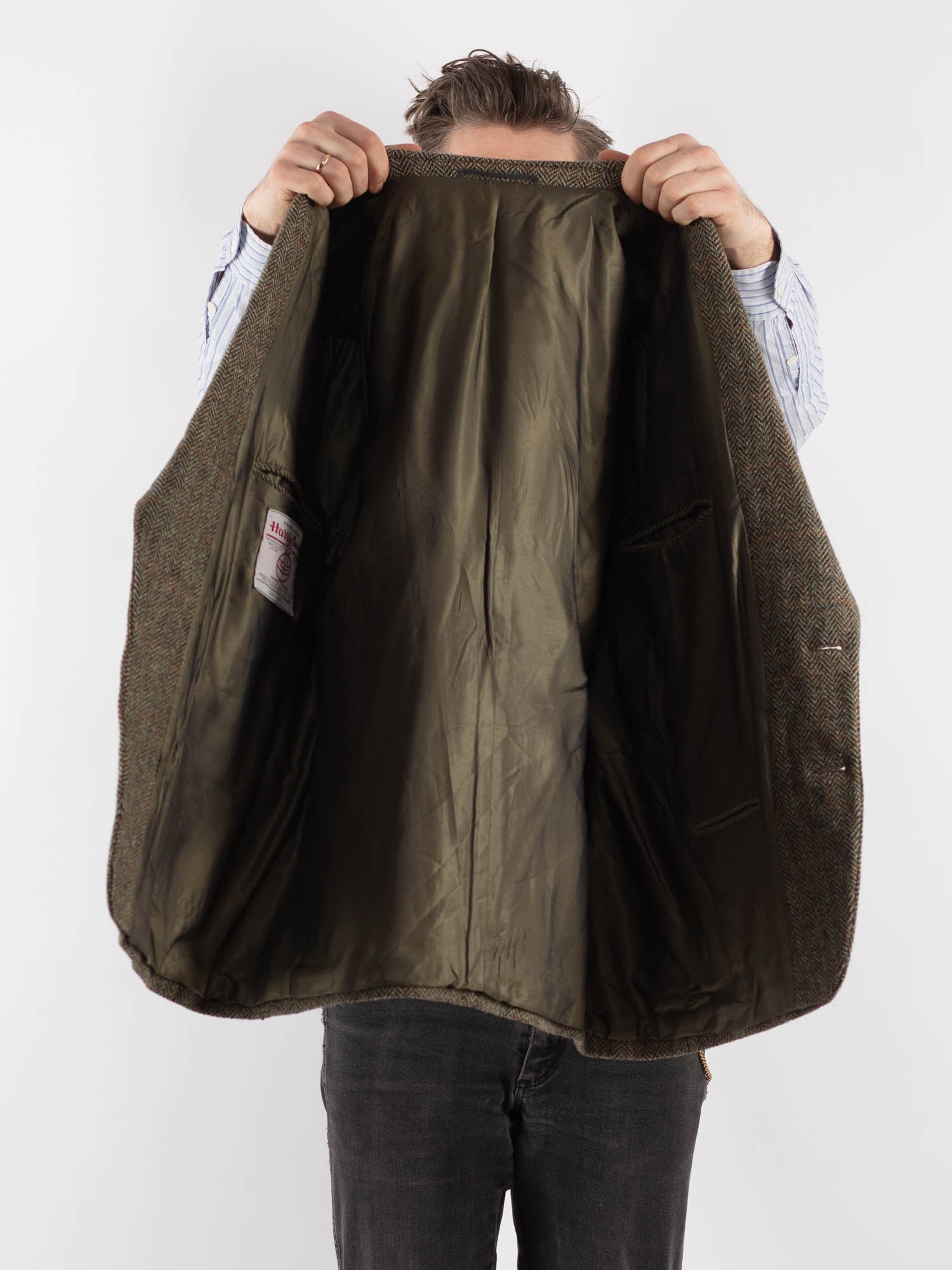 Online Vintage Store | Vintage 80's Men Harris Tweed Jacket in