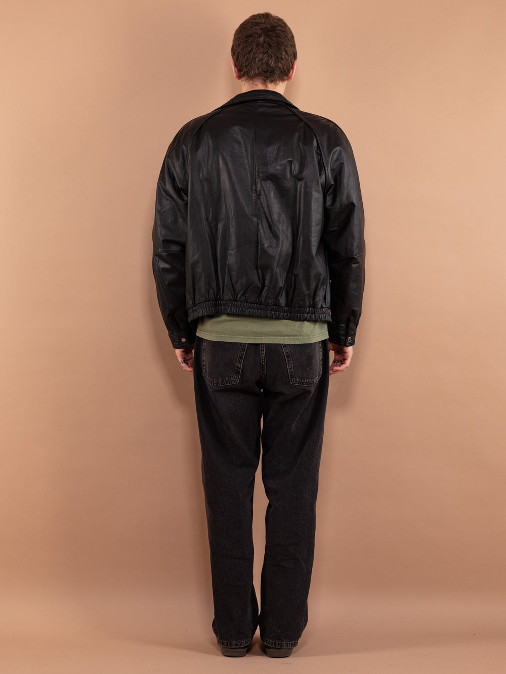 Vintage 80's Men Leather Jacket - NorthernGrip