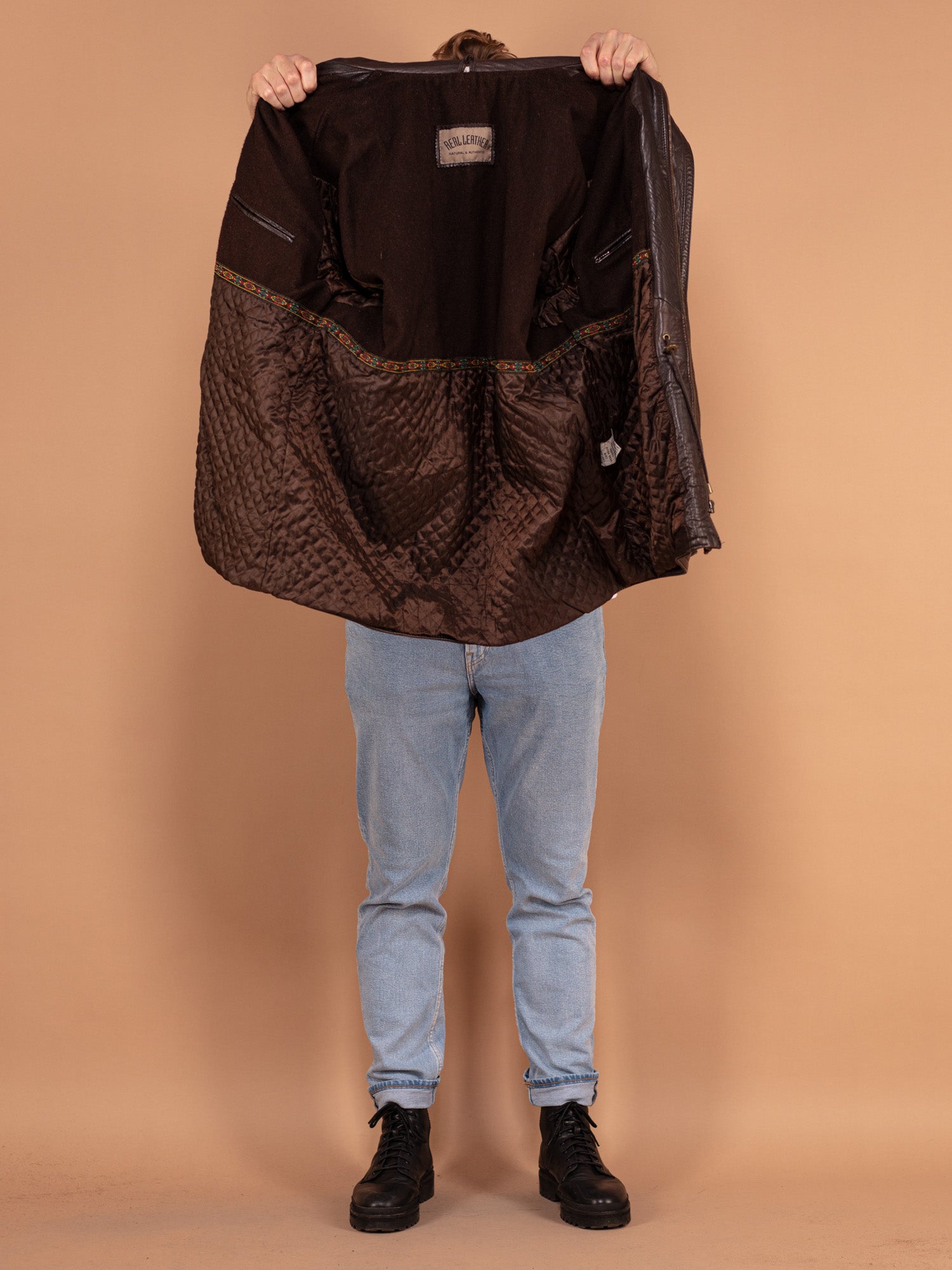 Online Vintage Store | 80's Men Leather Jacket | Northern Grip