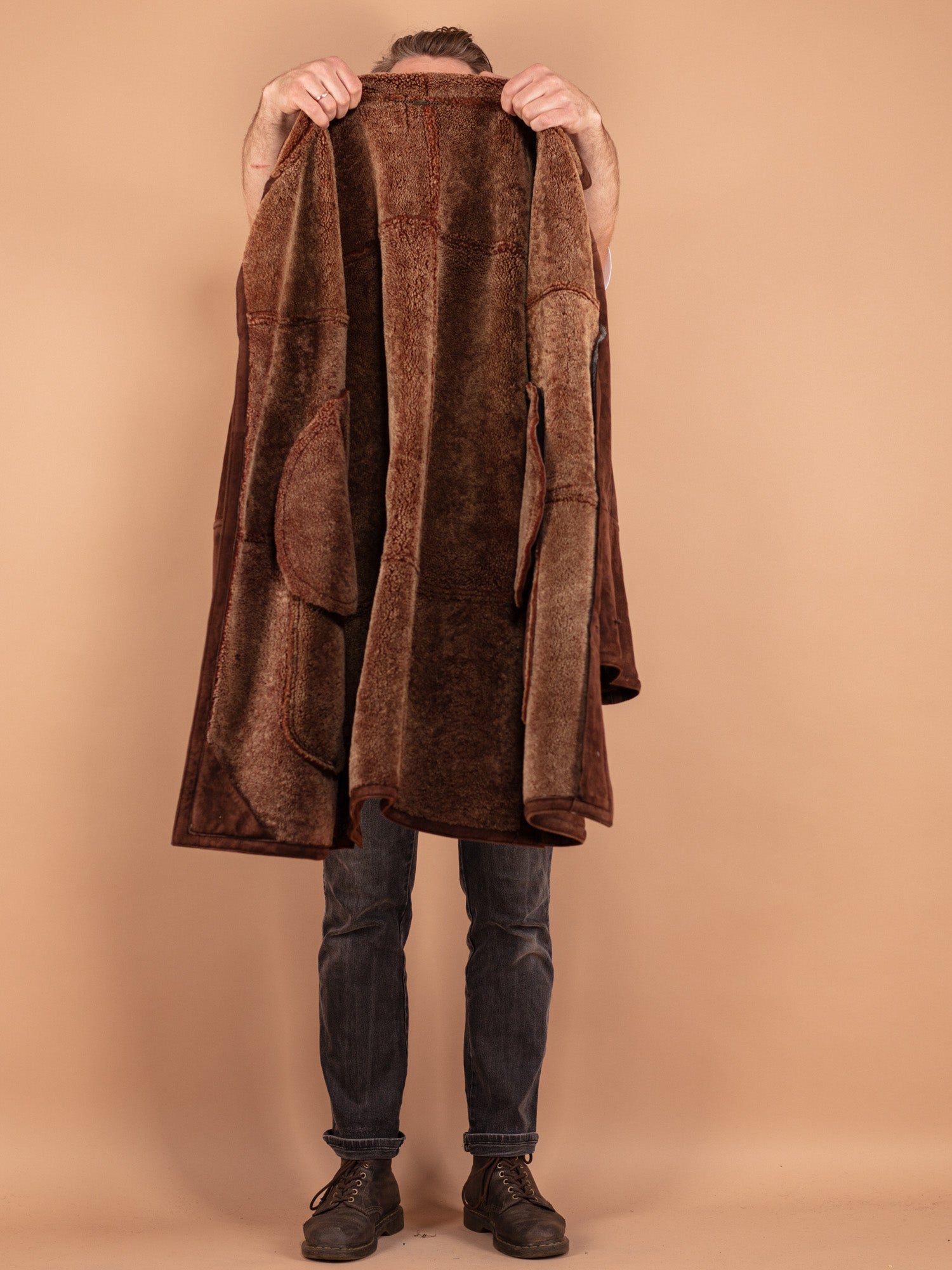Online Vintage Store | 80's Men Sheepskin Coat | Northern Grip