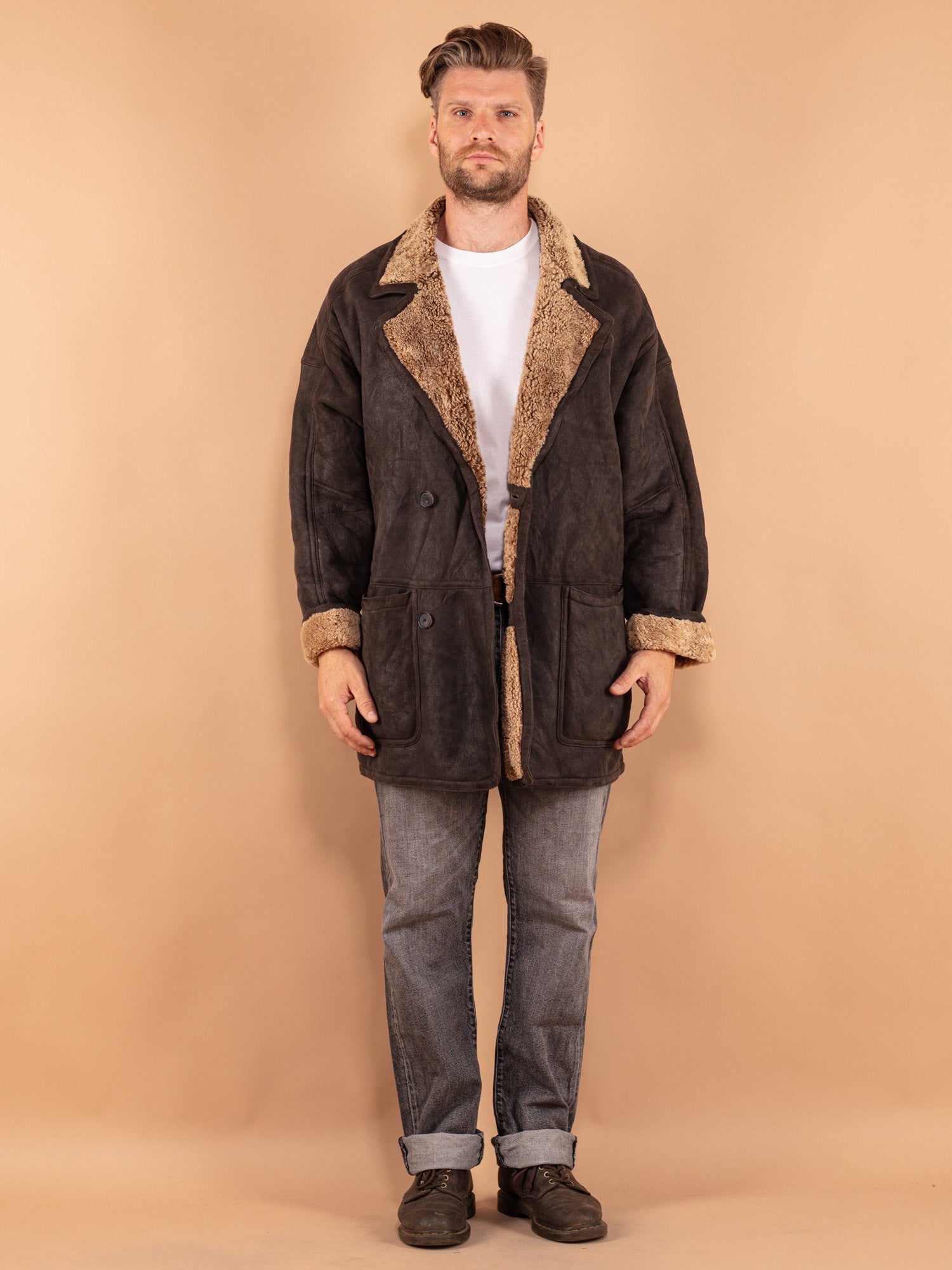 Oversized sheepskin coat outlet