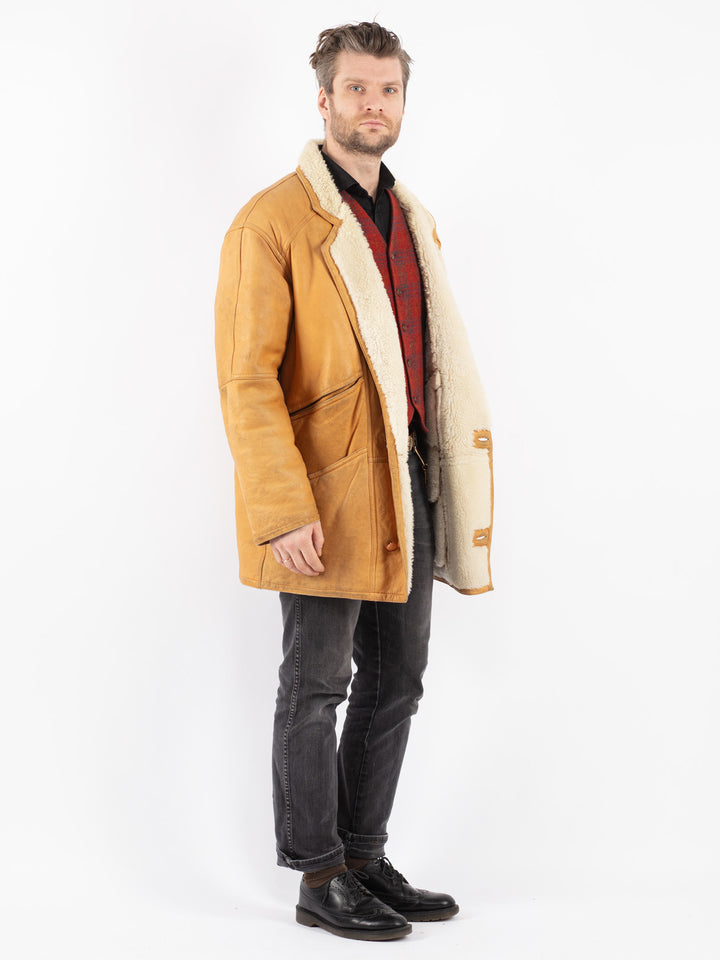 Vintage 90's Men Sheepskin in BeigeZ194