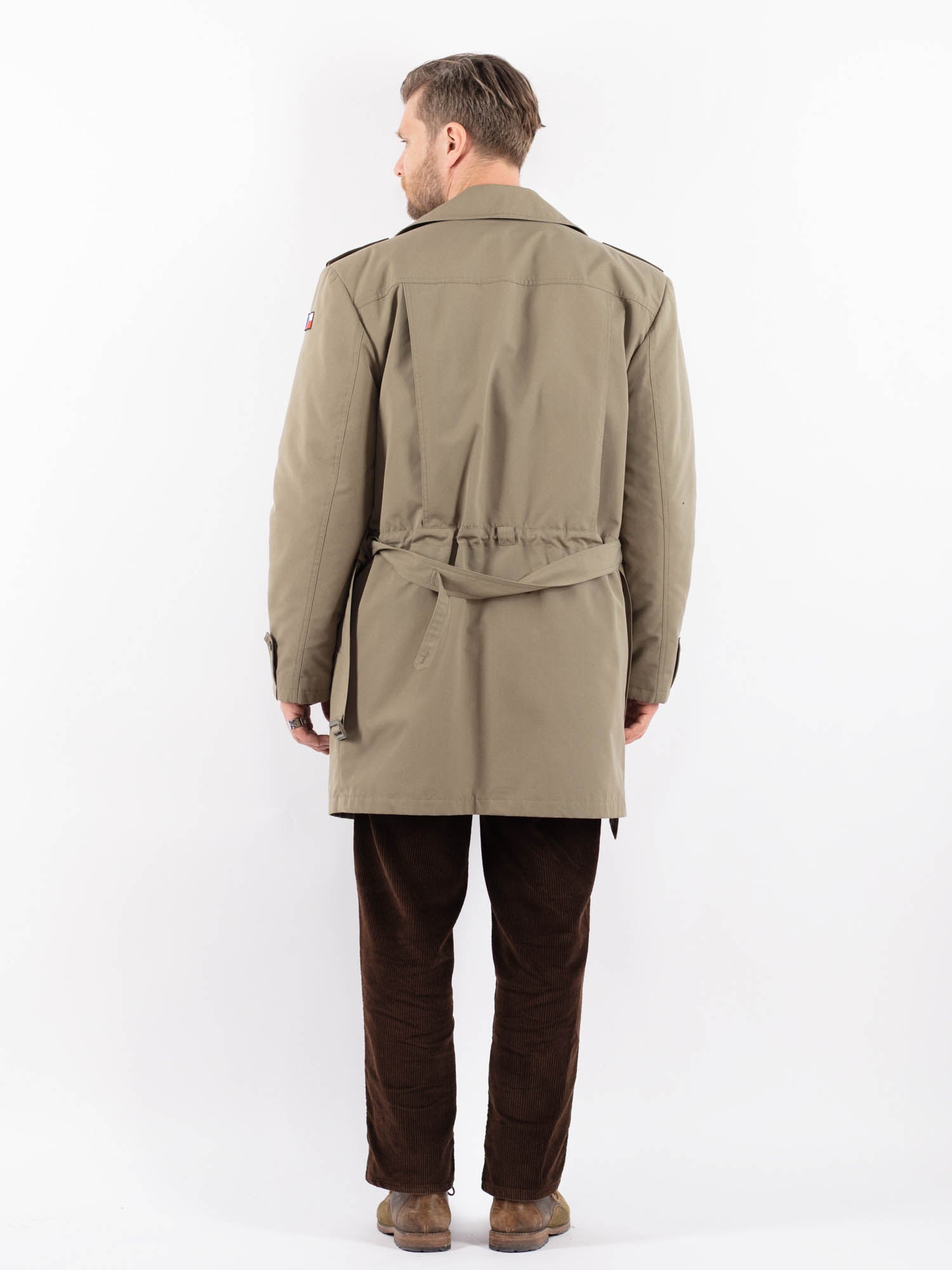 Online Vintage Store | Vintage 80's Men Czech Military Trench Coat