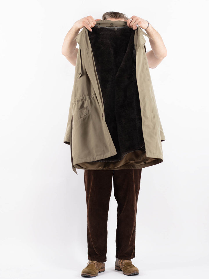 Vintage 80's Men Trench Coat in BeigeZ1651