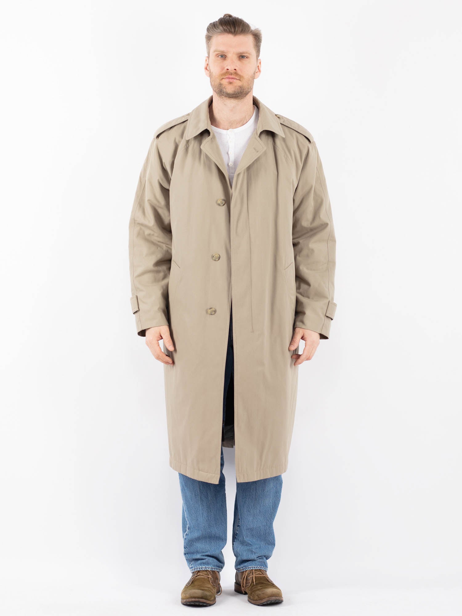 Mens 80s Long Coat Archive 80s Katharine Hamnett London Long Coat