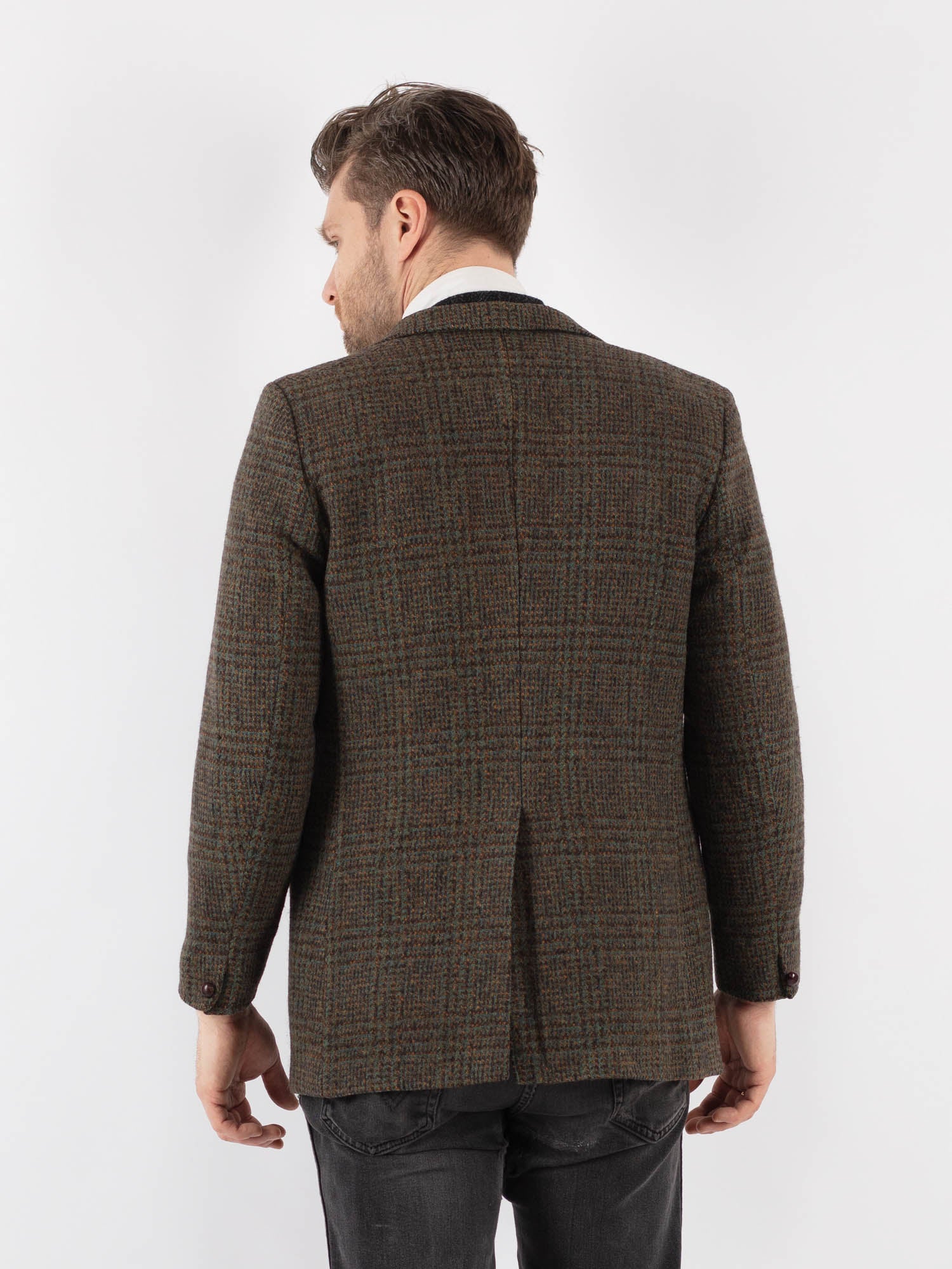Online Vintage Store | Vintage 80's Men Harris Tweed Jacket in