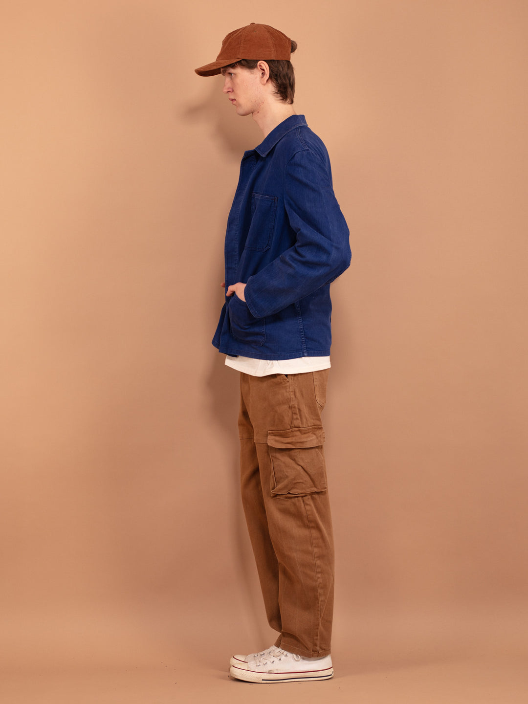 Vintage 80's Men Bleu-de-travail Work Jacket - NorthernGrip