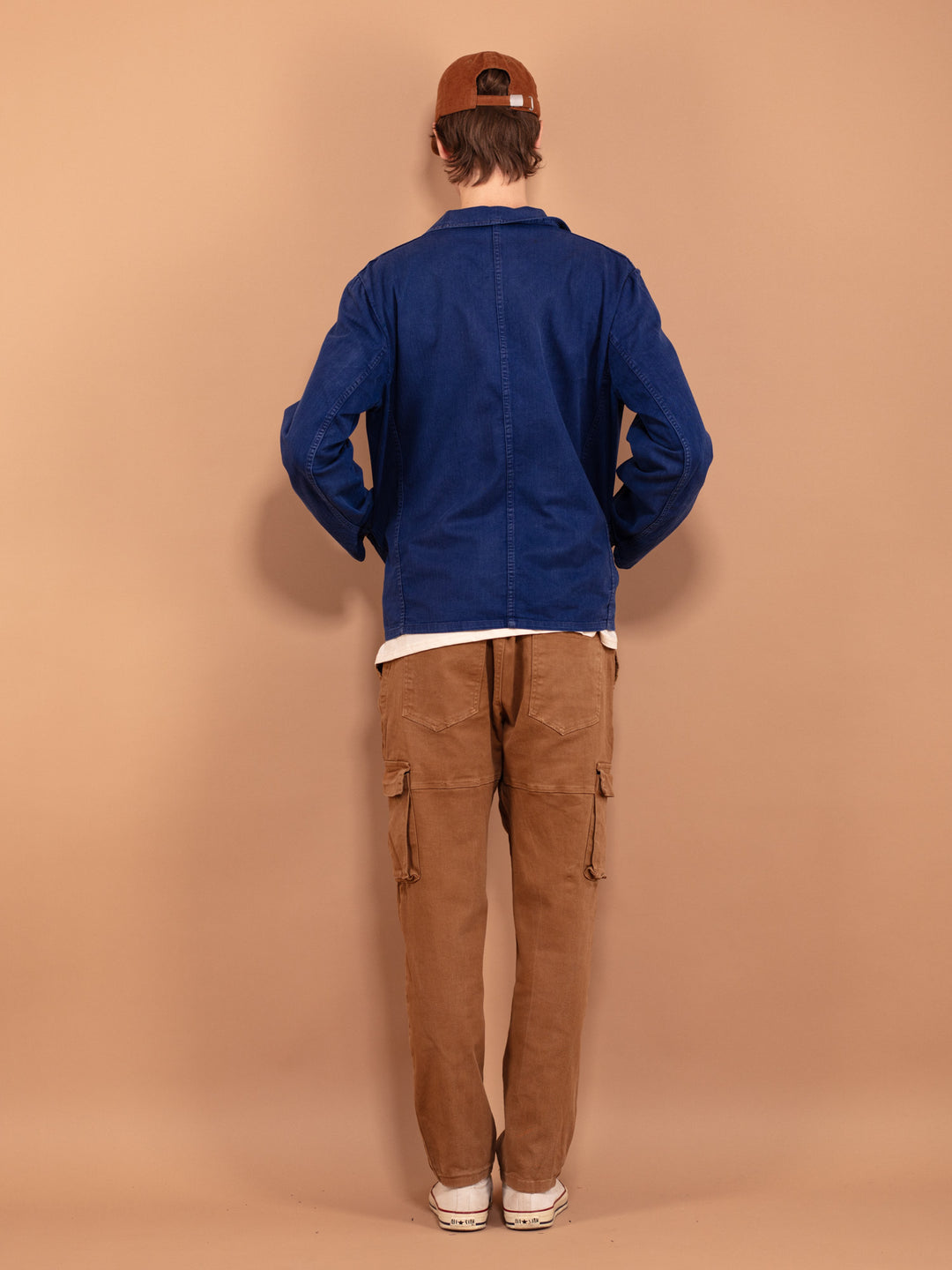 Vintage 80's Men Bleu-de-travail Work Jacket