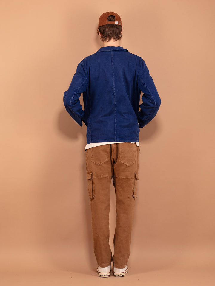 Vintage 80's Men Bleu-de-travail Work Jacket - NorthernGrip