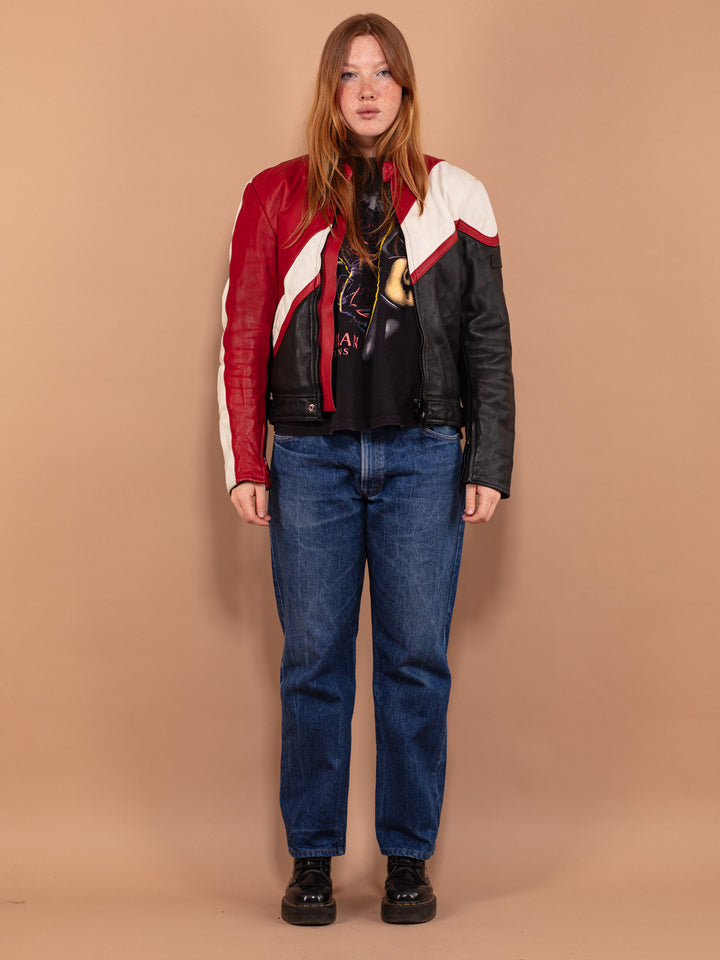 Vintage 80's Women Biker Racing Jacket - NorthernGrip