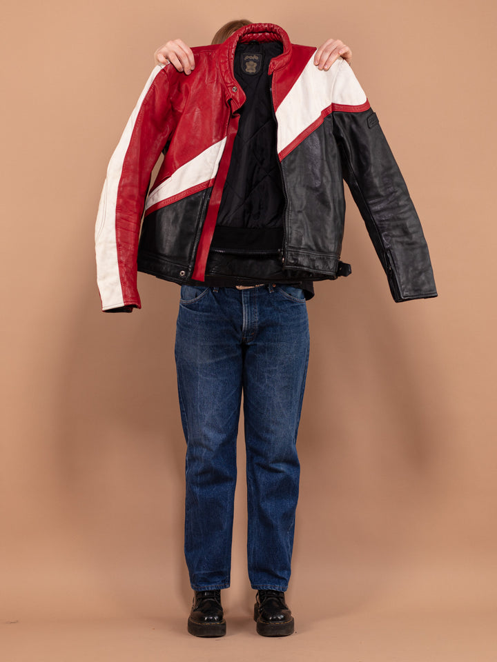 Vintage 80's Women Biker Racing Jacket - NorthernGrip