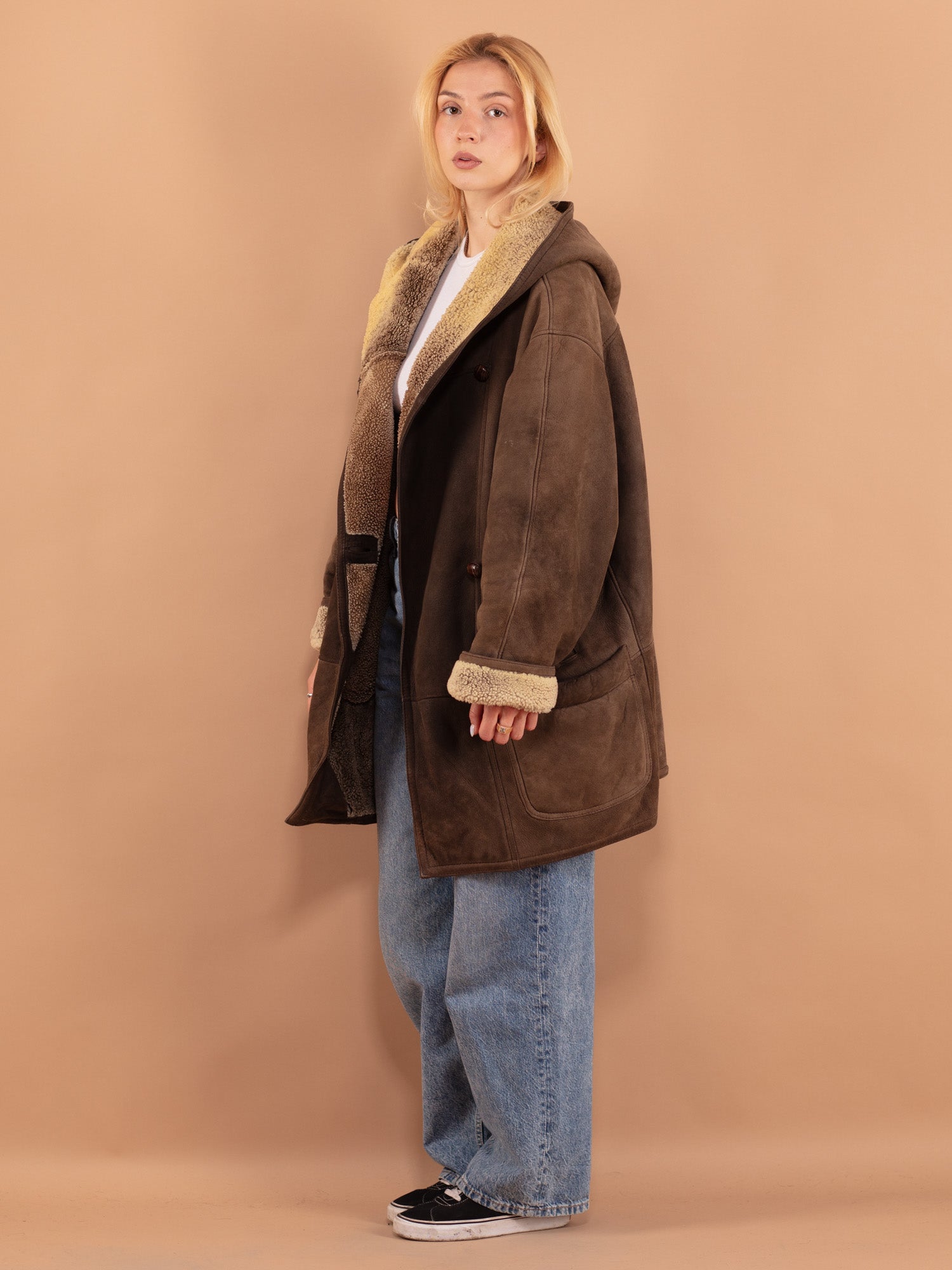 Online Vintage Store | 80's Women Sheepskin Coat | Northern Grip