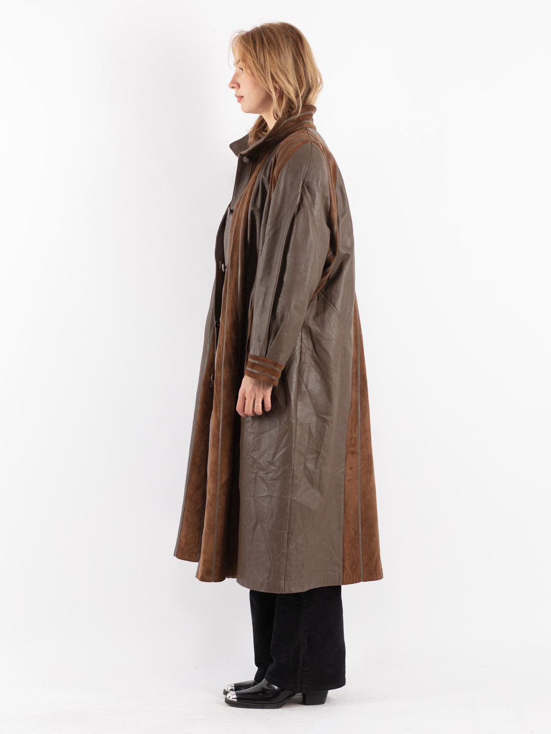 Vintage 80's Women Leather in Brown