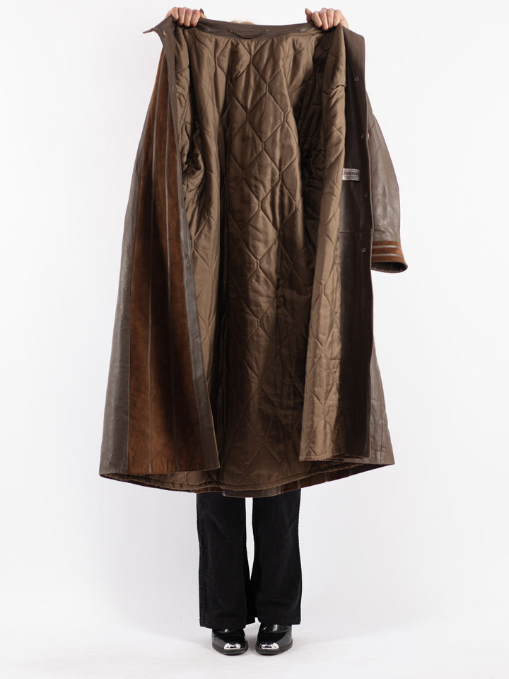 Vintage 80's Women Leather in Brown