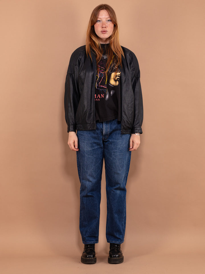 Vintage 80's Women Leather Jacket - NorthernGrip