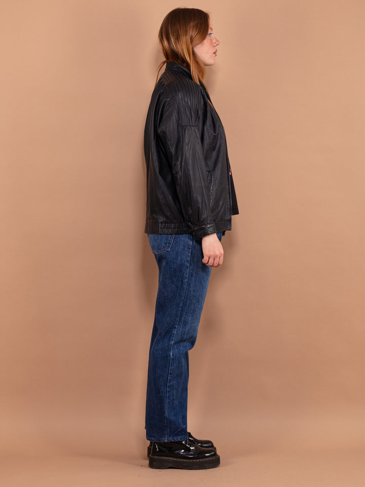 Vintage 80's Women Leather Jacket - NorthernGrip