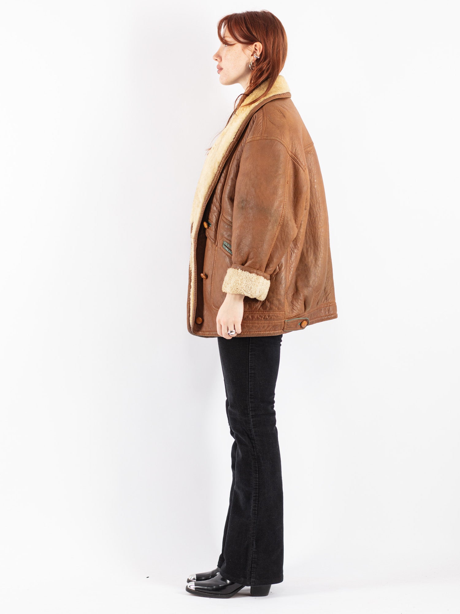Online Vintage Store | Vintage 80's Women Sheepskin Shearling Coat