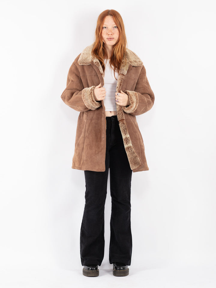 Vintage 80's Women Coat in Beige