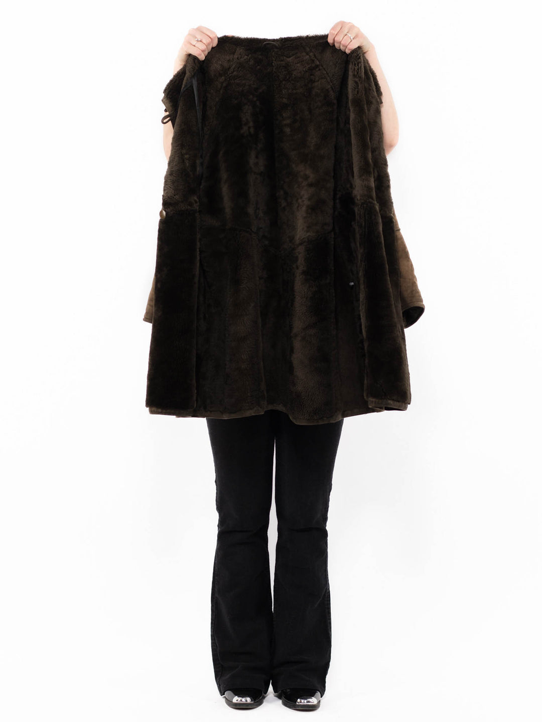 Vintage 80's Women Sheepskin in GreenA0950