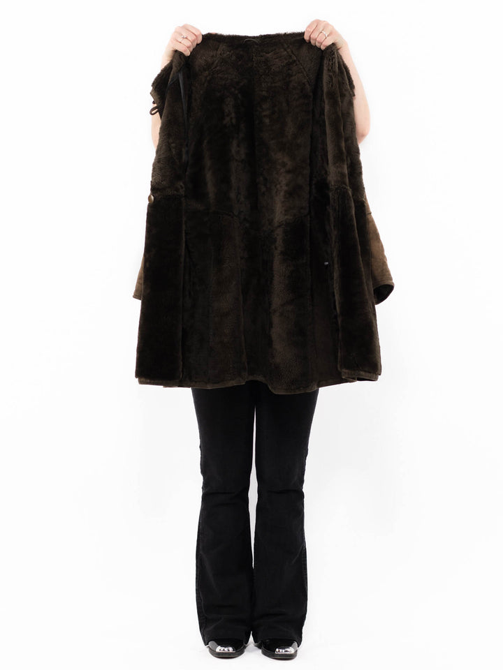 Vintage 80's Women Sheepskin in GreenA0950