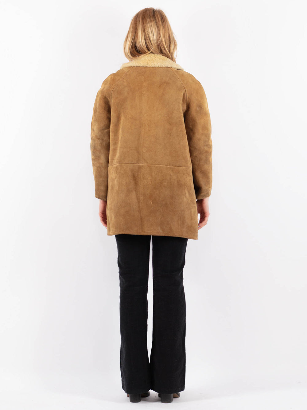 Vintage 80's Women Sheepskin in BeigeV9692