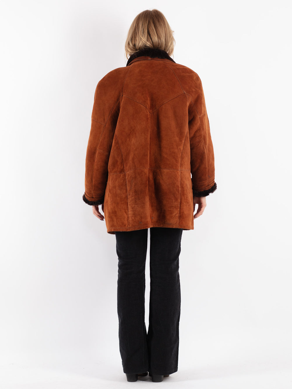 Vintage 80's Women Sheepskin in Brown