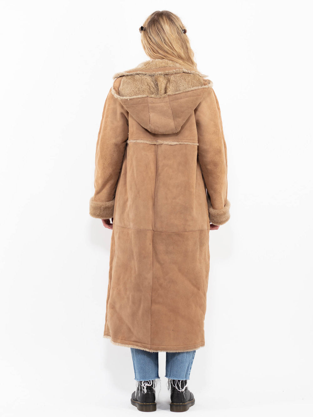 Vintage 80's Women Sheepskin in BeigeA0336