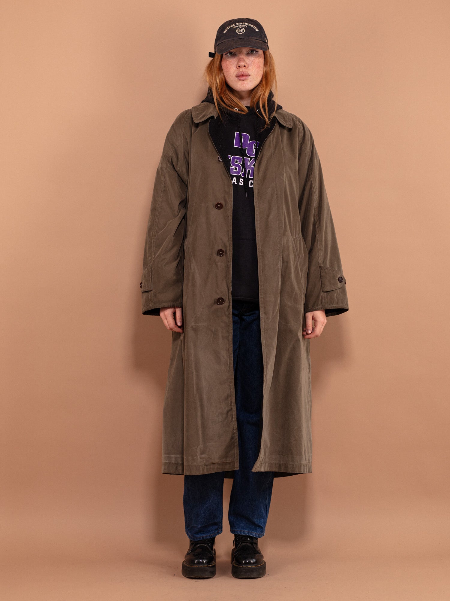 Beltless trench coat best sale