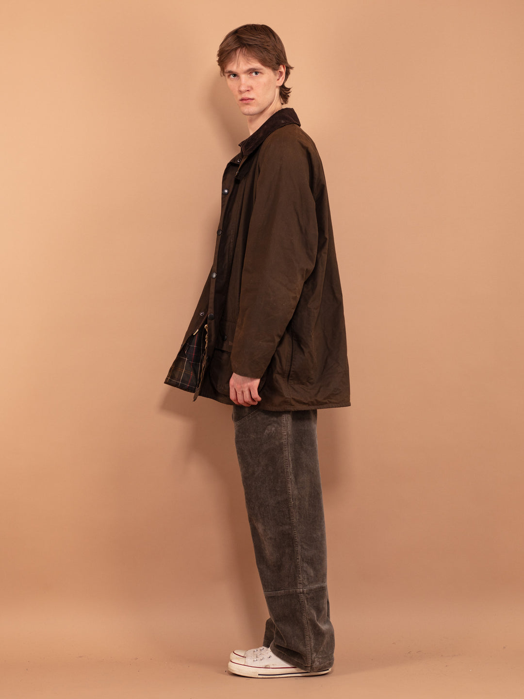 Vintage 90's Men Babour Beaufort Wax Jacket - NorthernGrip