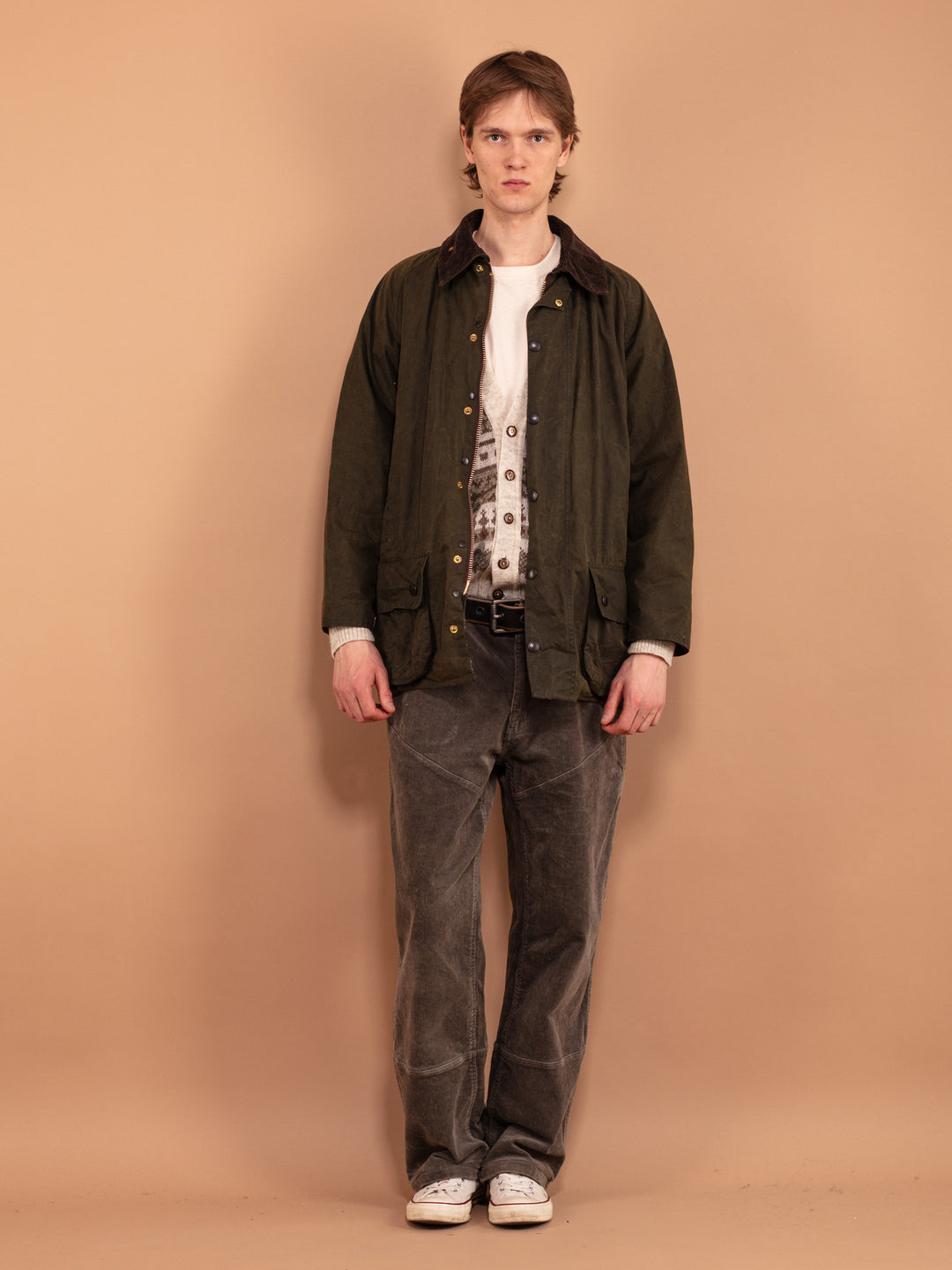 Vintage 90's Men Babour Beaufort Wax Jacket - NorthernGrip