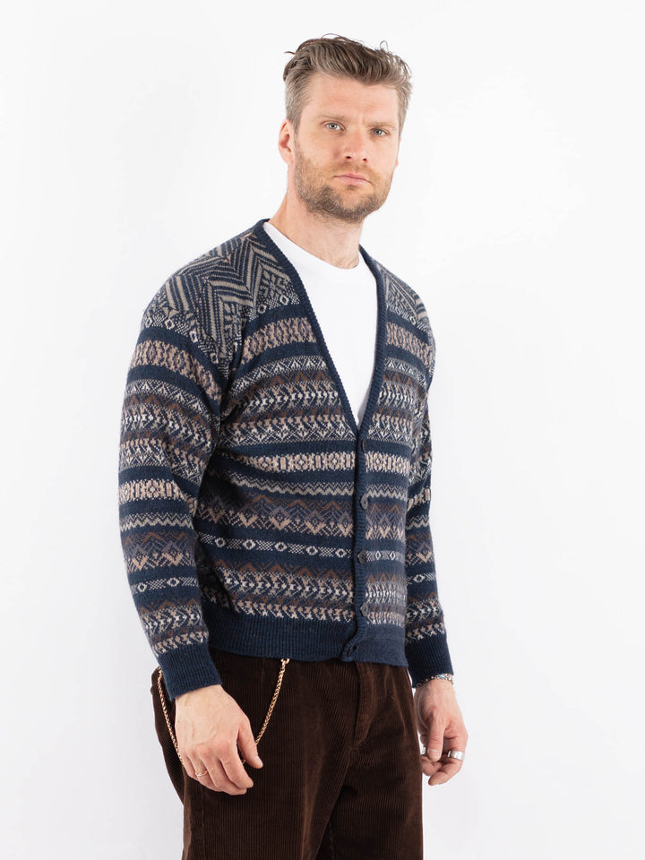 Vintage 90's Men Cardigan in BlueZ1641