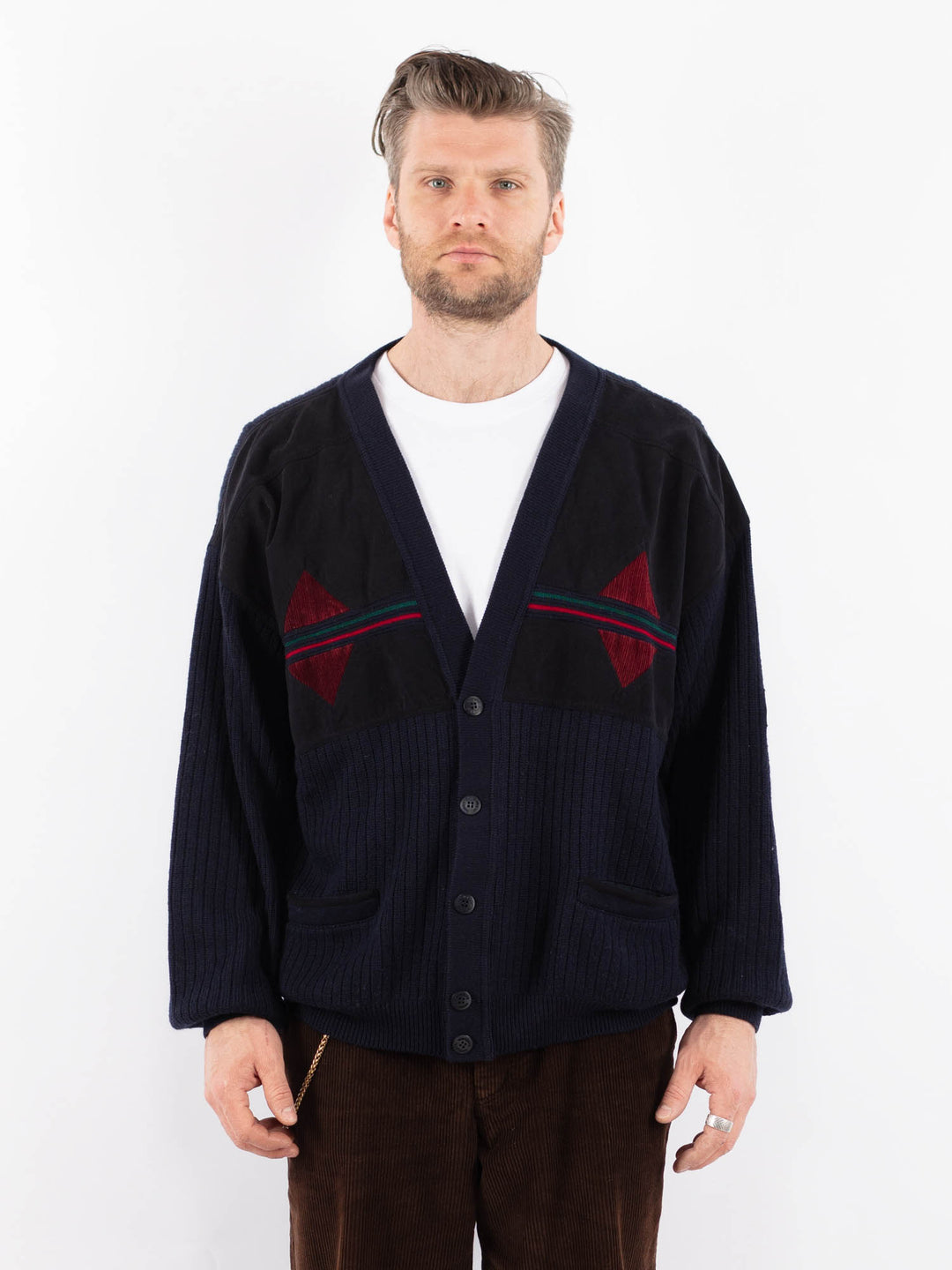 Vintage 90's Men Cardigan in BlueZ1642