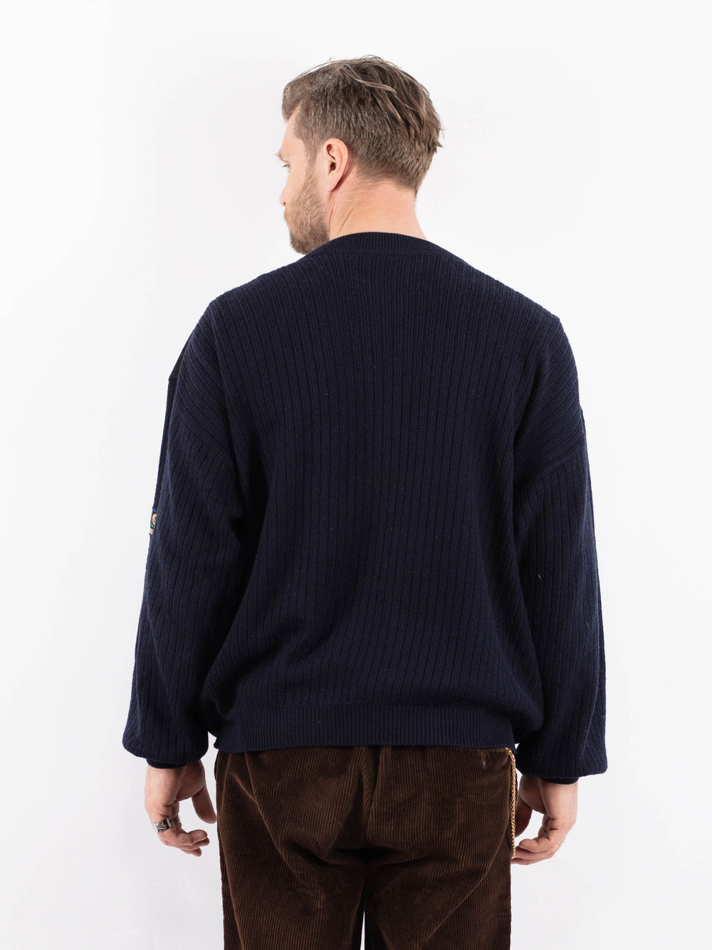 Vintage 90's Men Cardigan in BlueZ1642