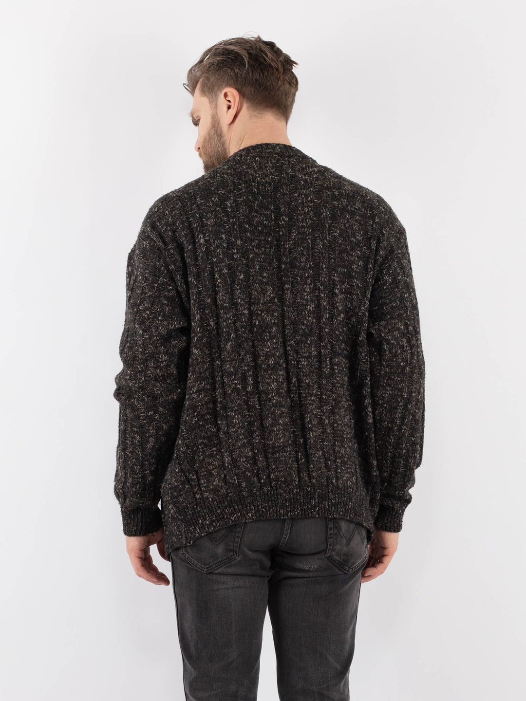 Vintage 90's Men Cardigan in GrayZ962