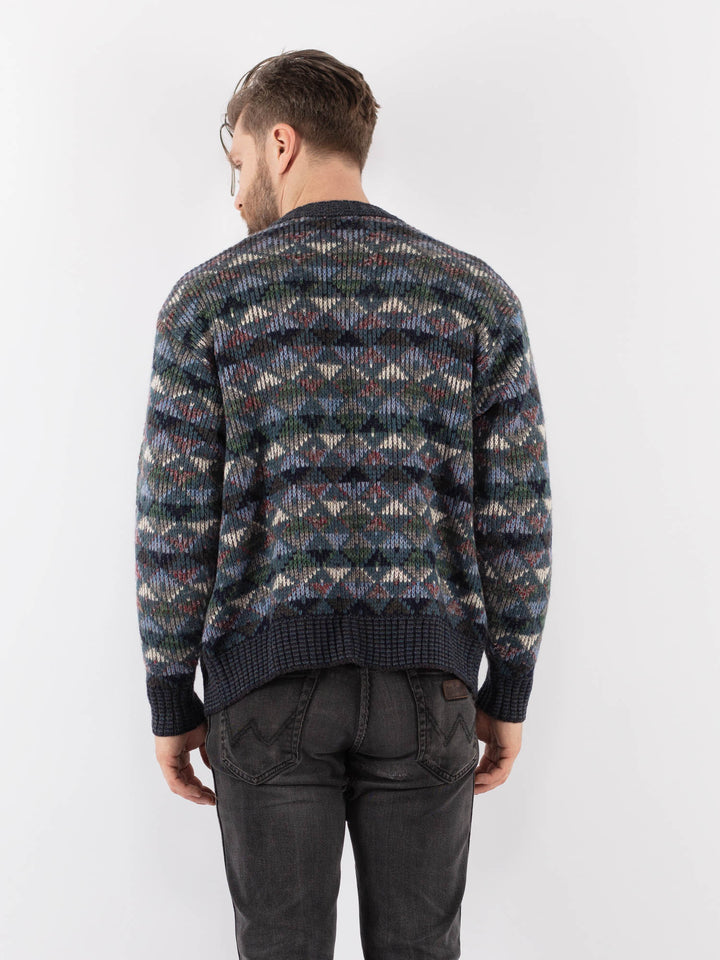 Vintage 90's Men Cardigan in MultiZ967