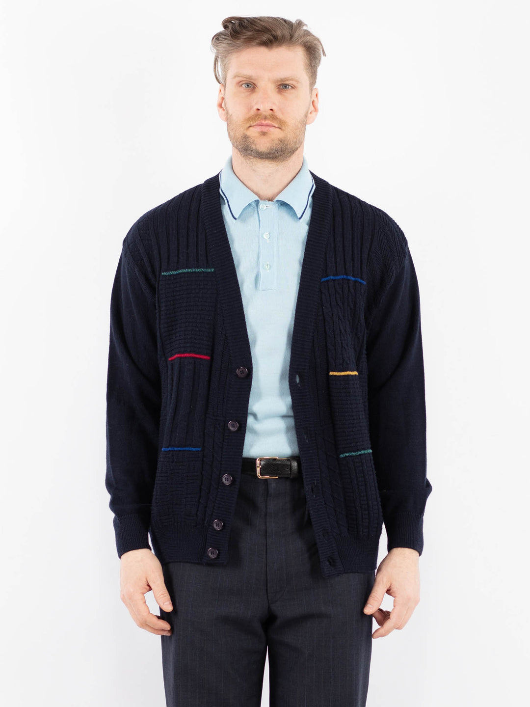 Vintage 90's Men Cardigan in BlueZ1390