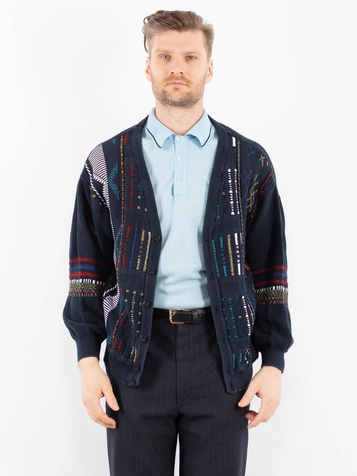 Vintage 90's Men Cardigan in BlueZ1392