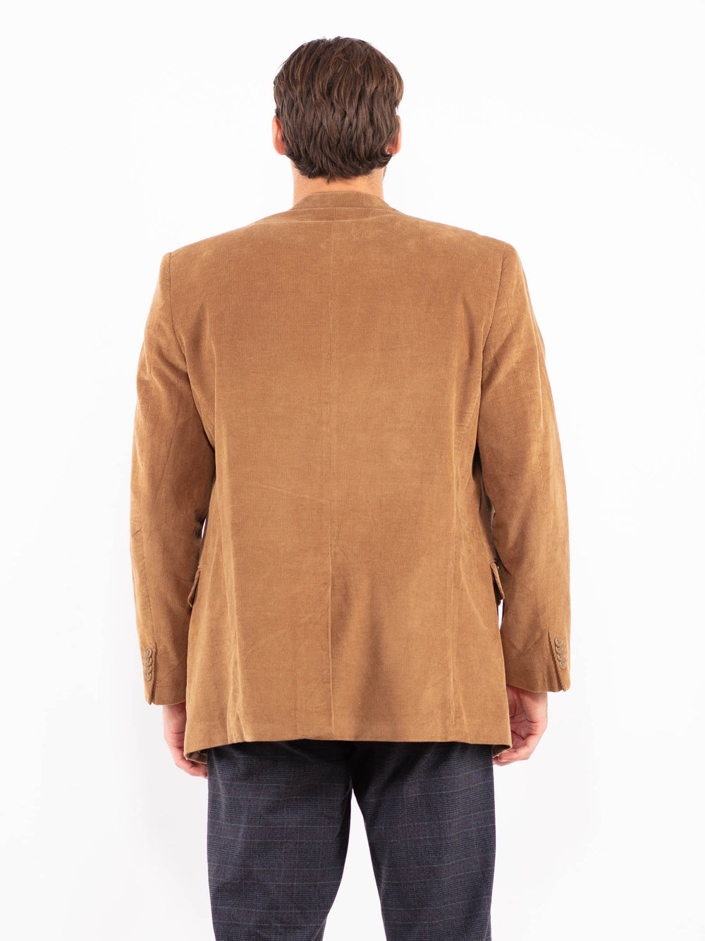 Vintage 90's Men Corduroy Blazer Jacket in BeigeZ2168